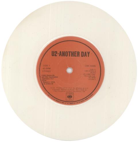 U2 Another Day - White Vinyl Irish 7